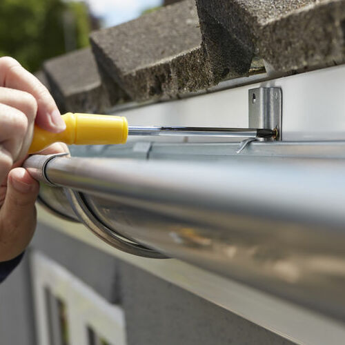 A gutter replacement