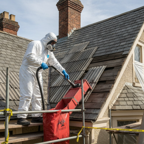 Asbestos roof removal